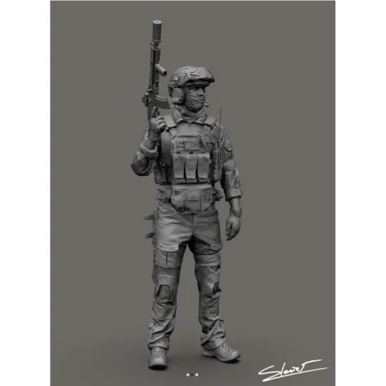Black Snake Uks-02-48 1/48 Ukrainian Soldier Resin Figure