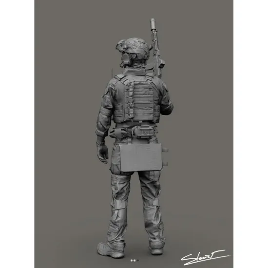 Black Snake Uks-02-48 1/48 Ukrainian Soldier Resin Figure