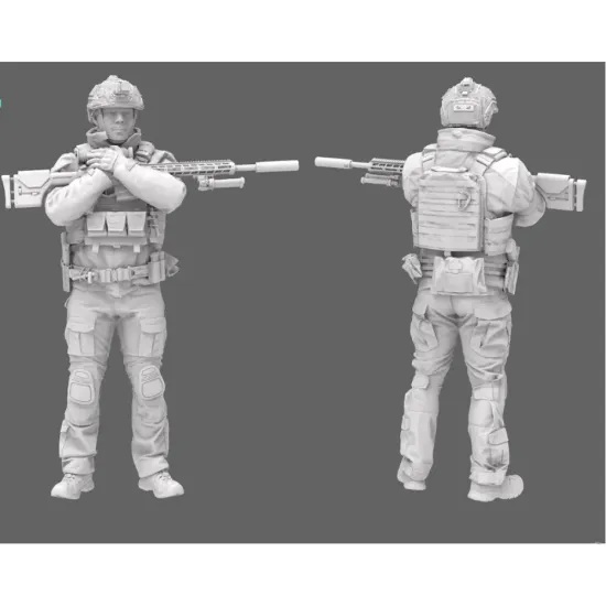 Black Snake Uks-04-48 1/48 Ukrainian Soldier Resin Figure