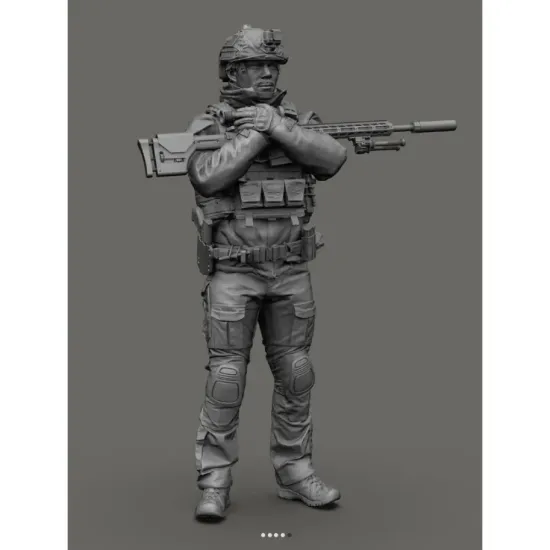 Black Snake Uks-04-48 1/48 Ukrainian Soldier Resin Figure
