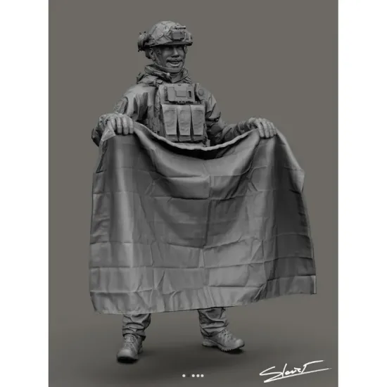 Black Snake Uks-08-48 1/48 Ukrainian Omega Special Forces Operator Resin Figure