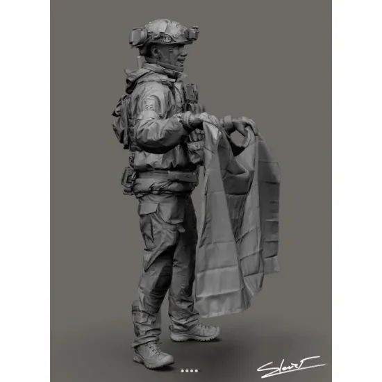 Black Snake Uks-08-48 1/48 Ukrainian Omega Special Forces Operator Resin Figure