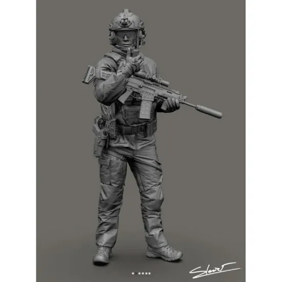 Black Snake Uks-09-48 1/48 Ukrainian Omega Special Forces Operator Resin Figure