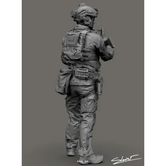 Black Snake Uks-09-48 1/48 Ukrainian Omega Special Forces Operator Resin Figure