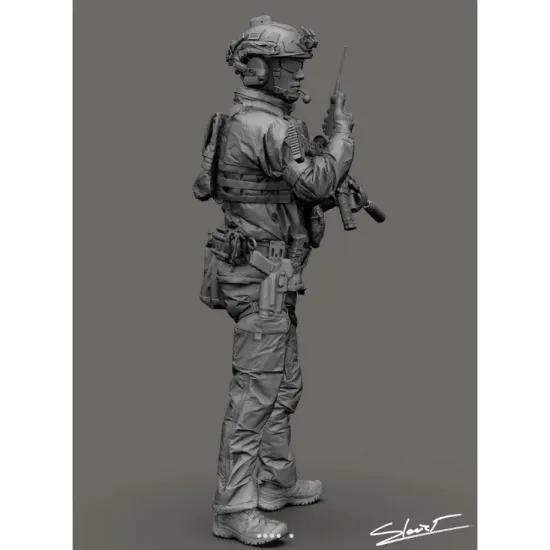 Black Snake Uks-09-48 1/48 Ukrainian Omega Special Forces Operator Resin Figure