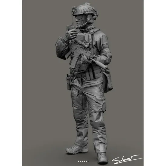 Black Snake Uks-09-48 1/48 Ukrainian Omega Special Forces Operator Resin Figure