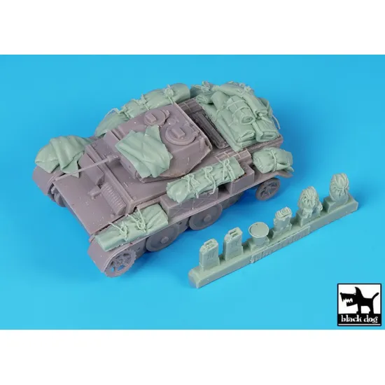 Black Dog T72214 1/72 Pz Kpfw Ii Ausf L Luchs Accessories Set For Armory