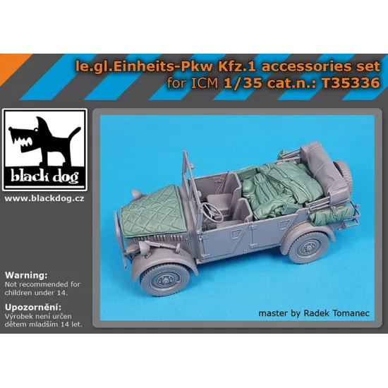 Black Dog T35336 1/35 Le Gl Einheits-pkw Kfz 1 Accessories Set For Icm