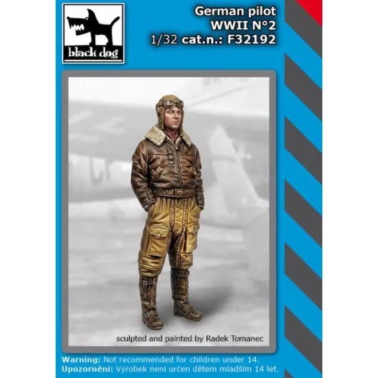 Black Dog F32192 1/32 German Pilot Wwii /2 Resin Figures Kit