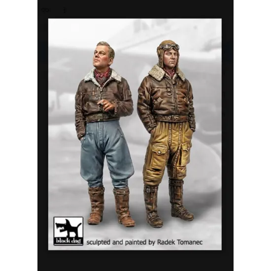 Black Dog F32193 1/32 German Pilot Wwii Set Resin Figures Kit