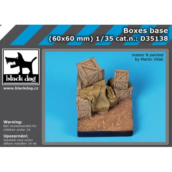Black Dog D35138 1/35 Boxes Base 60/60 Mm