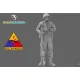 Black Snake 2nd-03-48 1/48 2nd Armored Infantry Mg Ww2 Resin Figure Kit