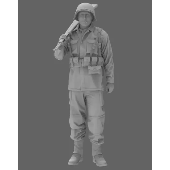 Black Snake 2nd-05-48 1/48 2nd Armored Infantry Soldier Ww2 Resin Figure Kit