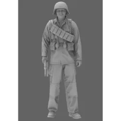 Black Snake 2nd-06-48 1/48 2nd Armored Infantry Soldier Ww2 Resin Figure Kit