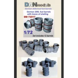 Dan Models 72517 1/72 German Deformed Fuel Barres 200l 12pcs Resin Model