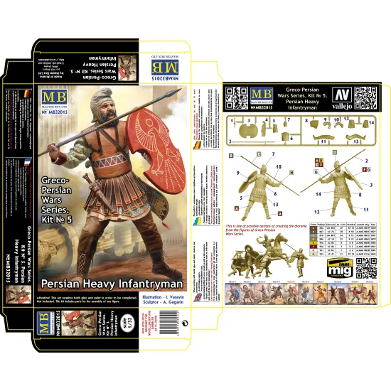 Master Box 32015 1/32 Greco-persian Wars Series Kit 5 Persian Heavy Infantryman