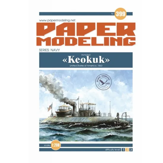 Orel 399 1/200 Uss Keokuk Series Usa 1863 Country Navy
