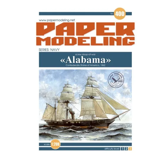 Orel 400 1/200 Css Alabama Country Confederate States Of America 1862 Series Navy