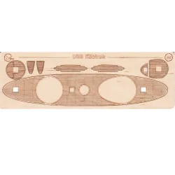 Orel 399/3 1/200 Wooden Decks For Paper Model Uss Keokuk
