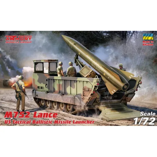 Armory Ar72430 1/72 M752 Lance Us Cold War Era Ballistic Missile Launcher Self-propelled Plastic Model Kit