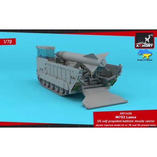 Armory Ar72430 1/72 M752 Lance Us Cold War Era Ballistic Missile Launcher Self-propelled Plastic Model Kit