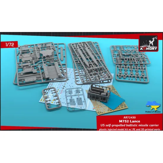 Armory Ar72430 1/72 M752 Lance Us Cold War Era Ballistic Missile Launcher Self-propelled Plastic Model Kit
