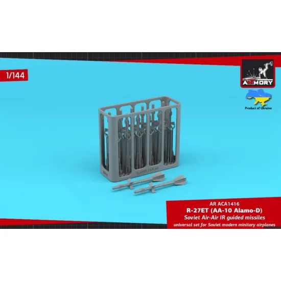 Armory Aca1416 1/144 R-27et Aa-10 Alamo-d Air-air Ir Guided Missiles 12pcs