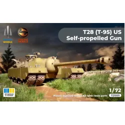 Trident Models Trm721001 1/72 T28 T95 Us Self-propelled Heavy Assault Gun