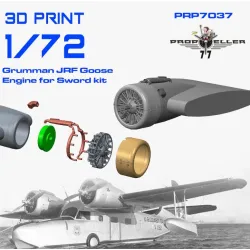77propeller Prp7037 1/72 Grumman Jrf Goose Engine For Sword Kit