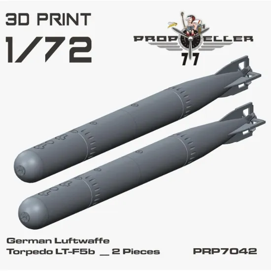77propeller Prp7042 1/72 German Luftwaffe Torpedo Lt-f5b 2 Pieces