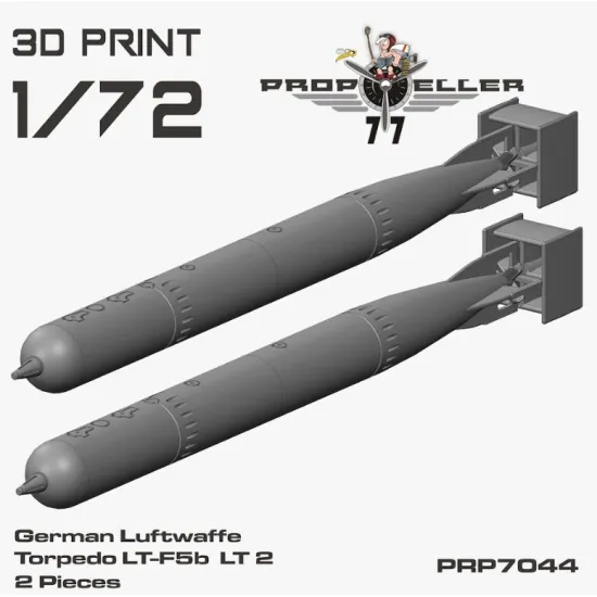 77propeller Prp7044 1/72 German Luftwaffe Torpedo Lt-f5b Lt 2 2 Pieces