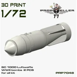 77propeller Prp7048 1/72 Sc 1000 Luftwaffe Wwii Bombs 2 Pcs For All Kit