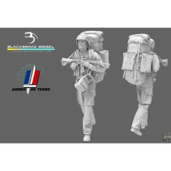 Black Snake Fr-08-48 1/48 French Soldier Optic Eryx Resin Figure Kit