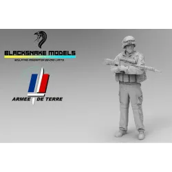 Black Snake Fr-20 1/48 French Soldier On Patrol In Afghanistan Resin Figure Kit