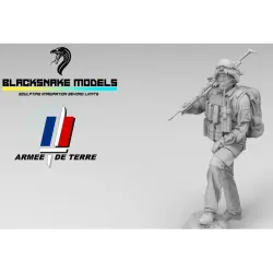 Black Snake Fr-21 1/48 French Soldier On Patrol In Afghanistan Resin Figure Kit