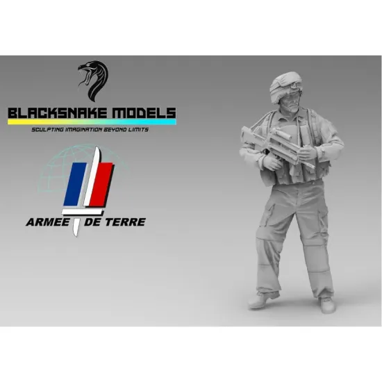 Black Snake Fr-22-48 1/48 French Engineer Soldier On Patrol In Afghanistan