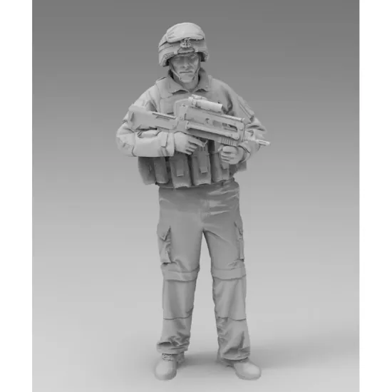 Black Snake Fr-24 1/48 French Engineer Soldier In Afghanistan Resin Figure Kit