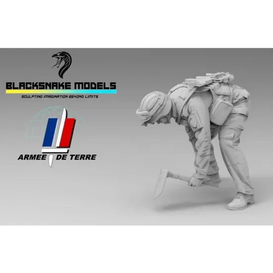 Black Snake Fr-25 1/48 French Engineer Soldier In Afghanistan Resin Figure Kit