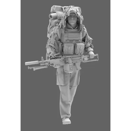 Black Snake Rdp-04 1/48 Minimi Marksman From The 13th Parachute Dragoon Regiment Resin Kit