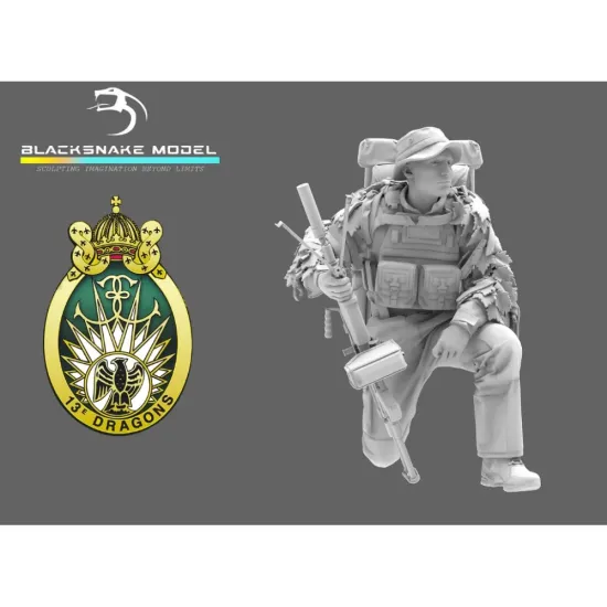 Black Snake Rdp-06 1/48 Minimi Marksman From The 13th Parachute Dragoon Regiment Resin Kit