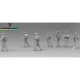 Black Snake Fr-afgha-48 1/48 7 French Troops In Afghanistan Resin Figures Kit