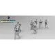 Black Snake Fr-afgha-48 1/48 7 French Troops In Afghanistan Resin Figures Kit
