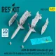 Reskit Rs32-0370 1/32 Agm-88 Harm Missiles 2 Pcs With Lau-118 Adapters For Mig-29 2 Pcs Su-27 2 Pcs 3d Printed