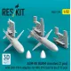 Reskit Rs32-0370 1/32 Agm-88 Harm Missiles 2 Pcs With Lau-118 Adapters For Mig-29 2 Pcs Su-27 2 Pcs 3d Printed
