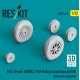 Reskit Rs32-0610 1/32 F4u Corsair Usmc /F6f Hellcat Land Based Usn Weighted Wheel Set 3d Printed