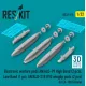 Reskit Rs32-0614 1/32 Electronic Warfare Pods An/Alq-99 High Band 2 Pcs Low Band An/Alq-218 V 2 Wingtip Pods 2 Pcs For Ea-18g Growler 3d Printed