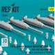 Reskit Rs32-0615 1/32 Mk 81 General Purpose Bombs With Mod 0/1 Mau-94/B And Conical Fins 12 Pcs A-1 A-4 A-6 A-7 F-4 F-8 3d Printed
