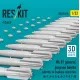 Reskit Rs32-0616 1/32 Mk 81 General Purpose Bombs With Mk 14 Snakeye Retard Fins 12 Pcs A-1 A-4 A-6 A-7 F-4 F-8 3d Printed
