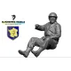 Black Snake Ffl-07 1/35 General Leclercs Driver 2nd Armored Division Leclerc Resin Figure Kit