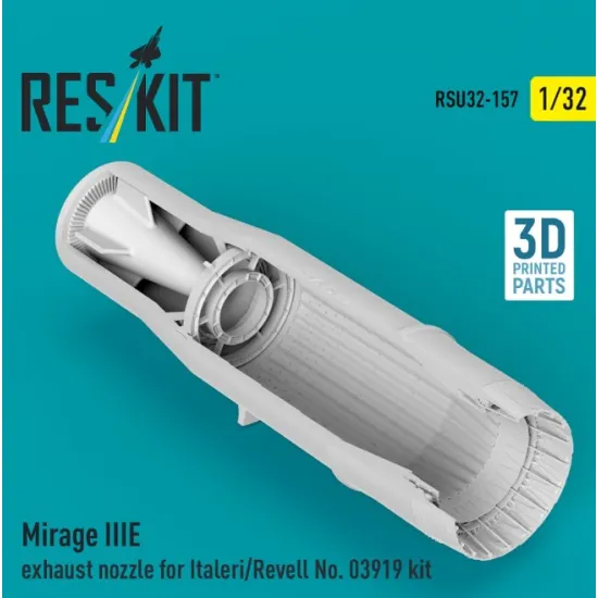 Reskit Rsu32-0157 1/32 Mirage Iiie Exhaust Nozzle For Italeri/Revell No 03919 Kit 3d Printed